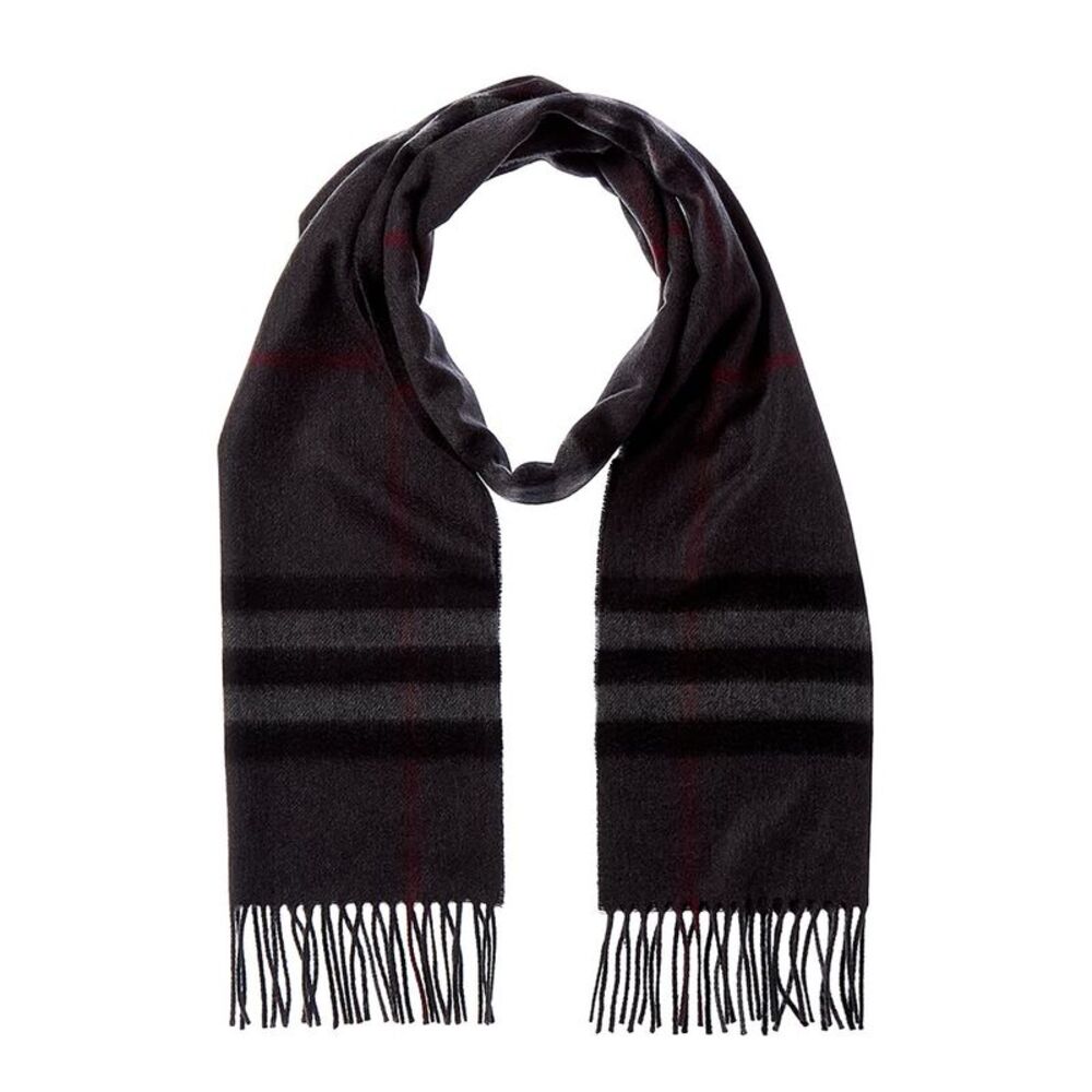 Burberry Cashmere Scarf, Grey - Picture 1 of 2